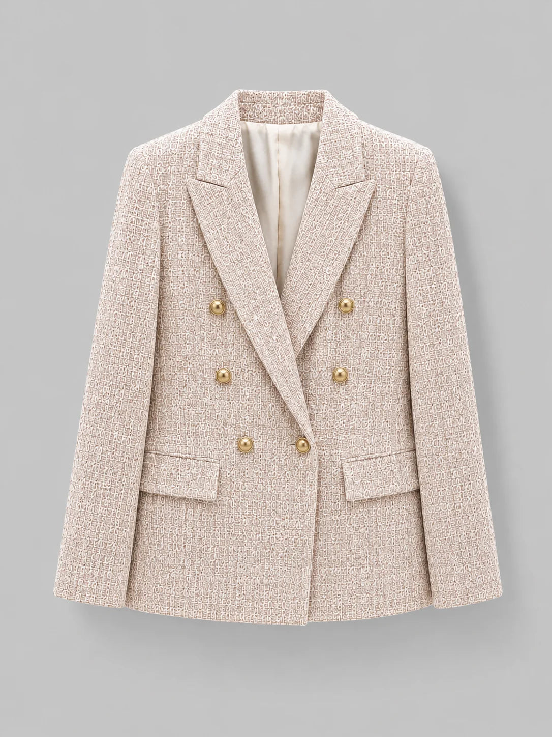 Ruth | Women's Blazer Double-Breasted Tweed Tailored Smart Structured Refined Occasion Office Everyday Autumn Winter Layering Chic