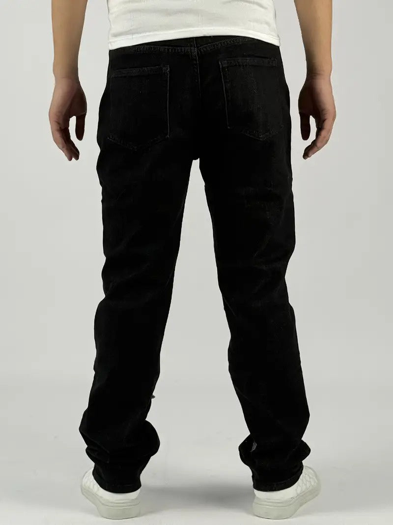 Men’s Straight-Leg Patchwork Pants