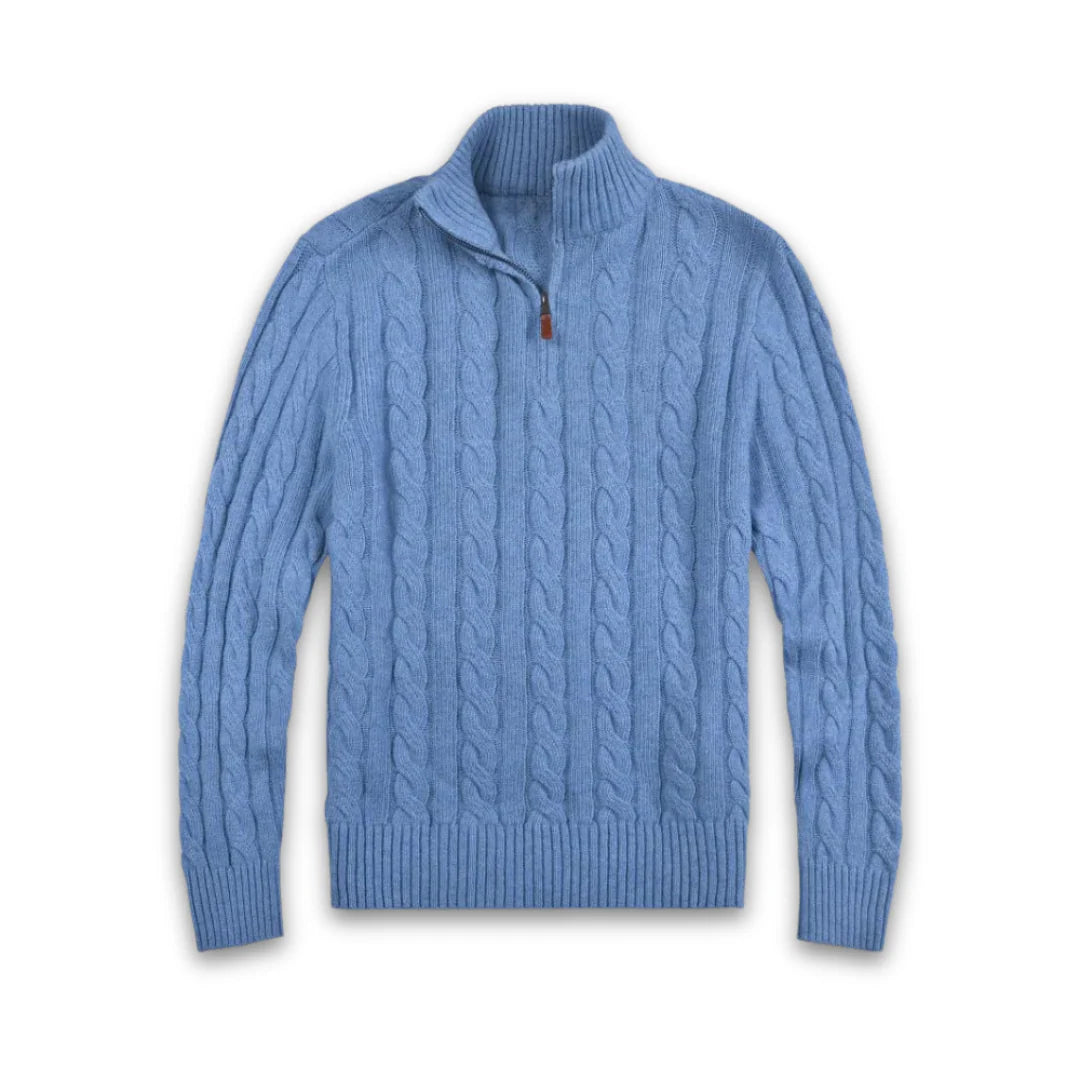 Men's Long-Sleeve Half-Zip Sweater