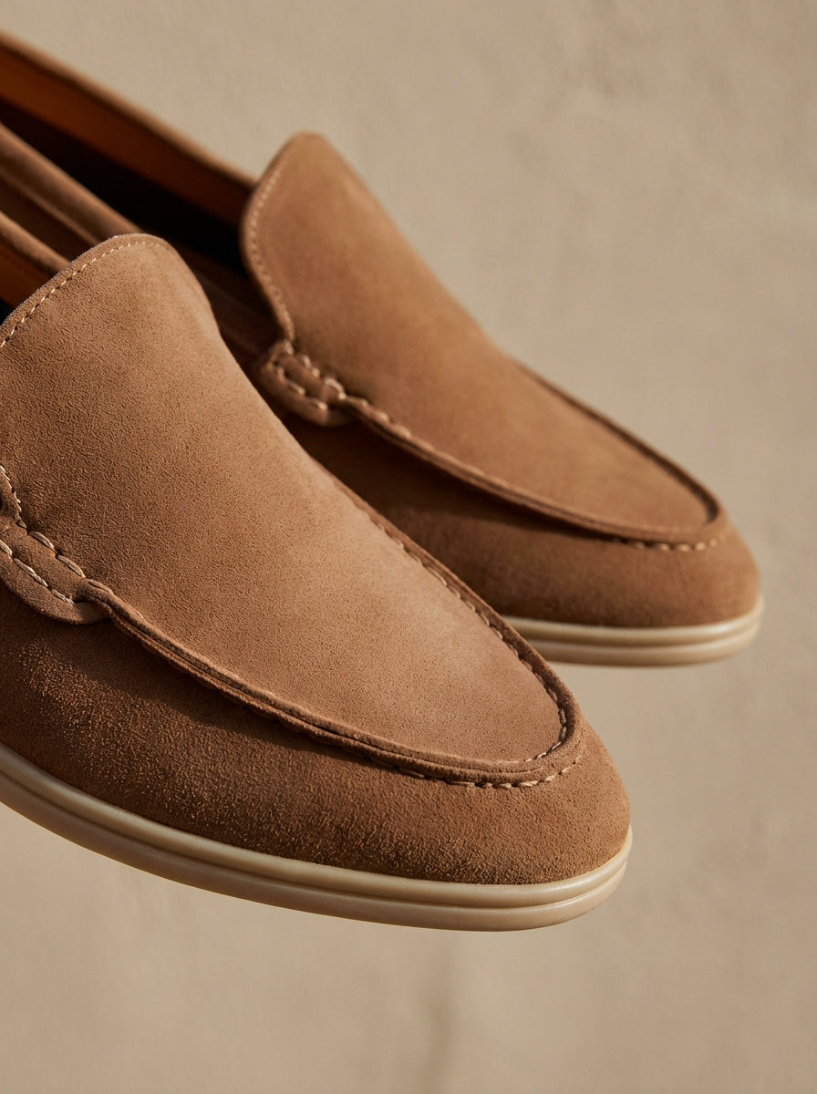 Men's Classic Clean Suede Loafers