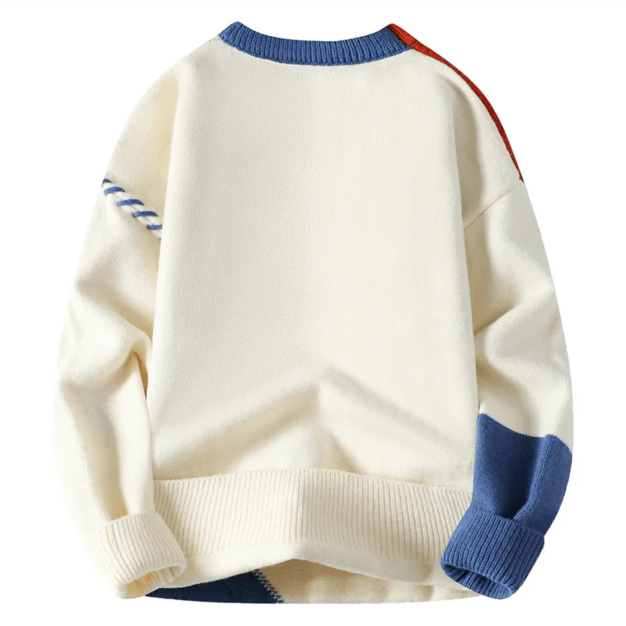Men’s Color-Block Cable-Knit Sweater