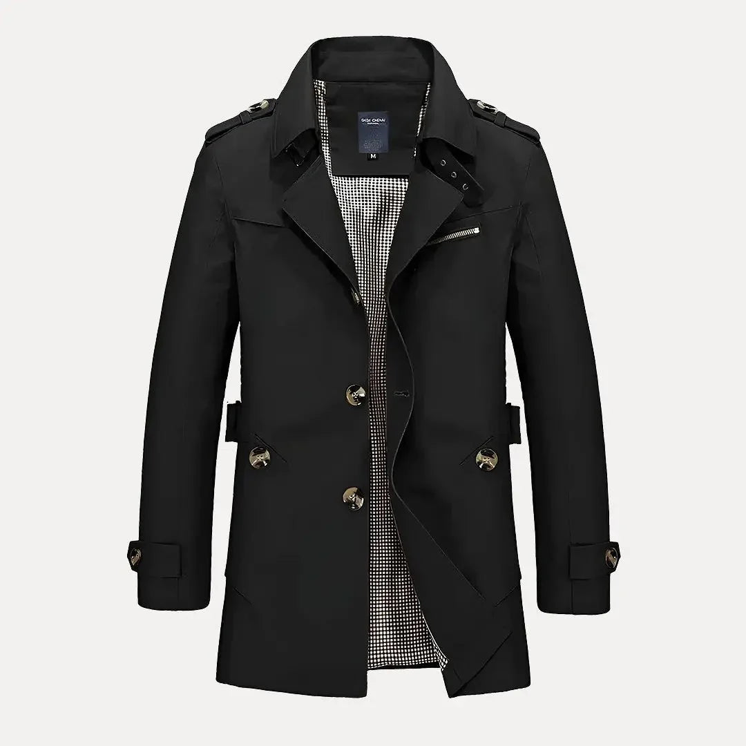 Men’s Double-Breasted Trench Coat