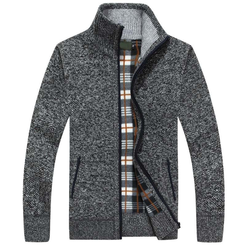 Men’s Fleece-Lined Knit Jacket
