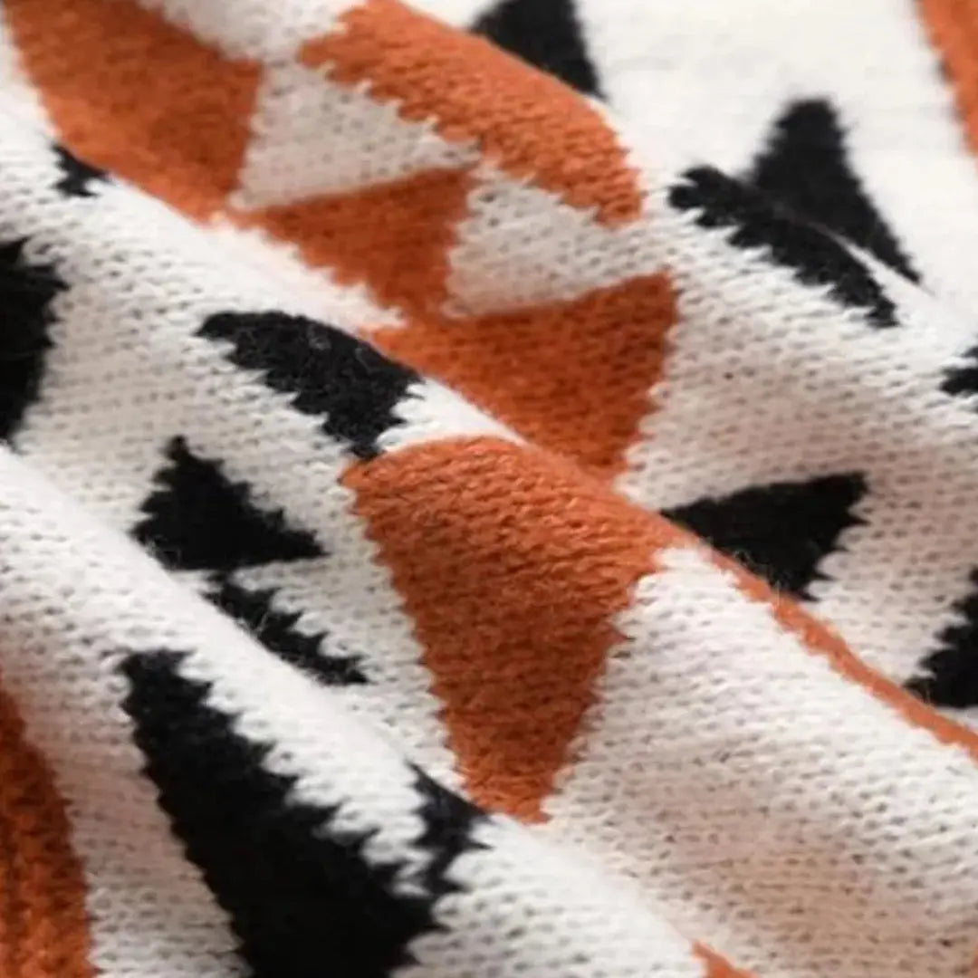 Men’s Jacquard Knit Zip-Up Cardigan