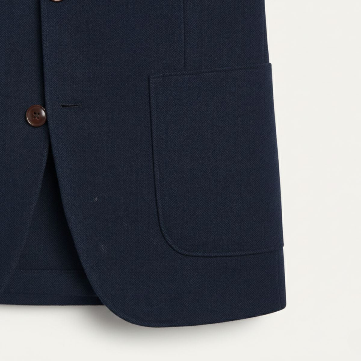 Men's Office Herringbone Wool Tweed Blazer Jacket Wedding Guest