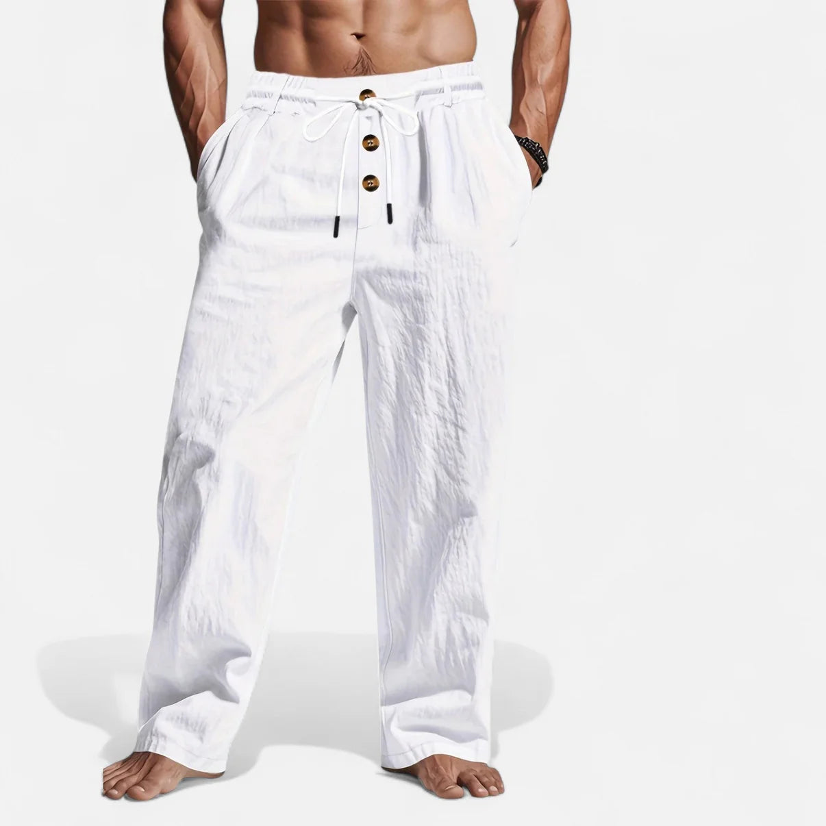 Men’s Relaxed Drawstring Casual Pants