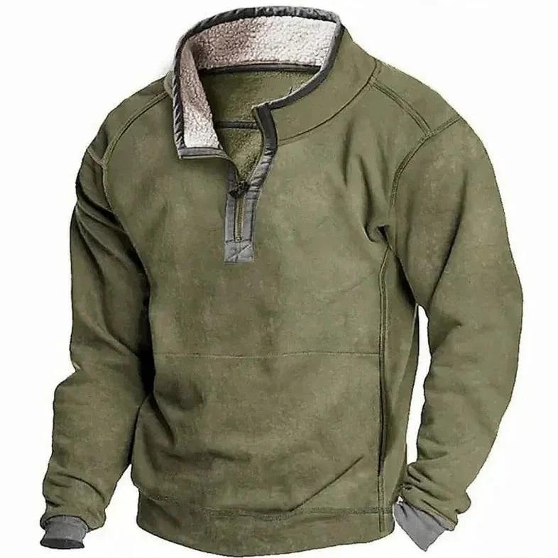 Men’s Sherpa Lined Half Zip Sweater