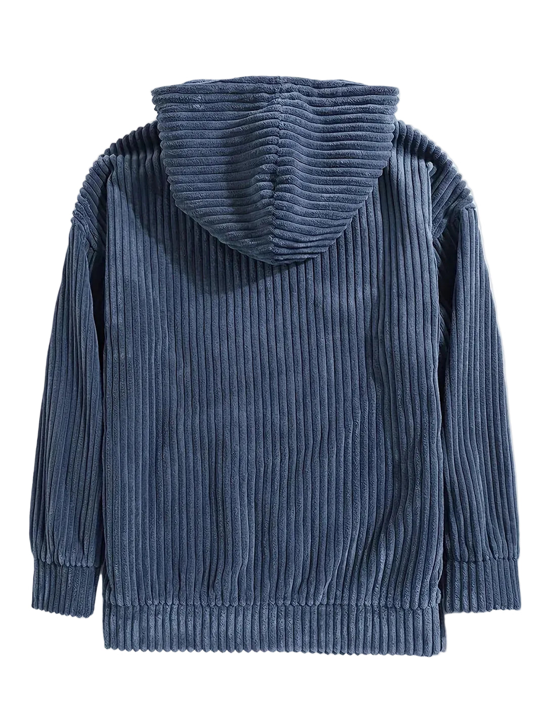 Men’s Textured Corduroy Hooded Sweater