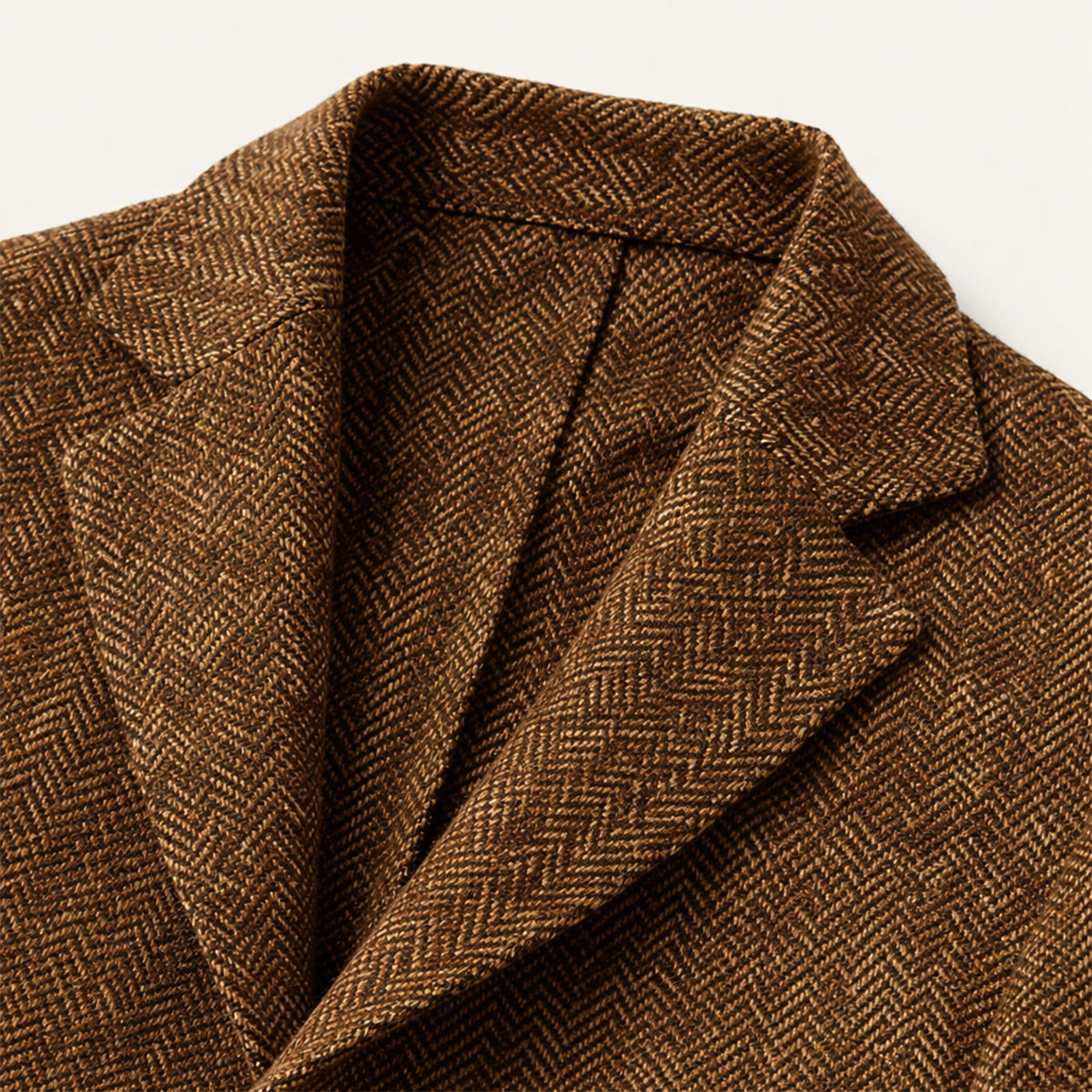 Men's Tweed Single Breasted Business Blazer Wedding Guest