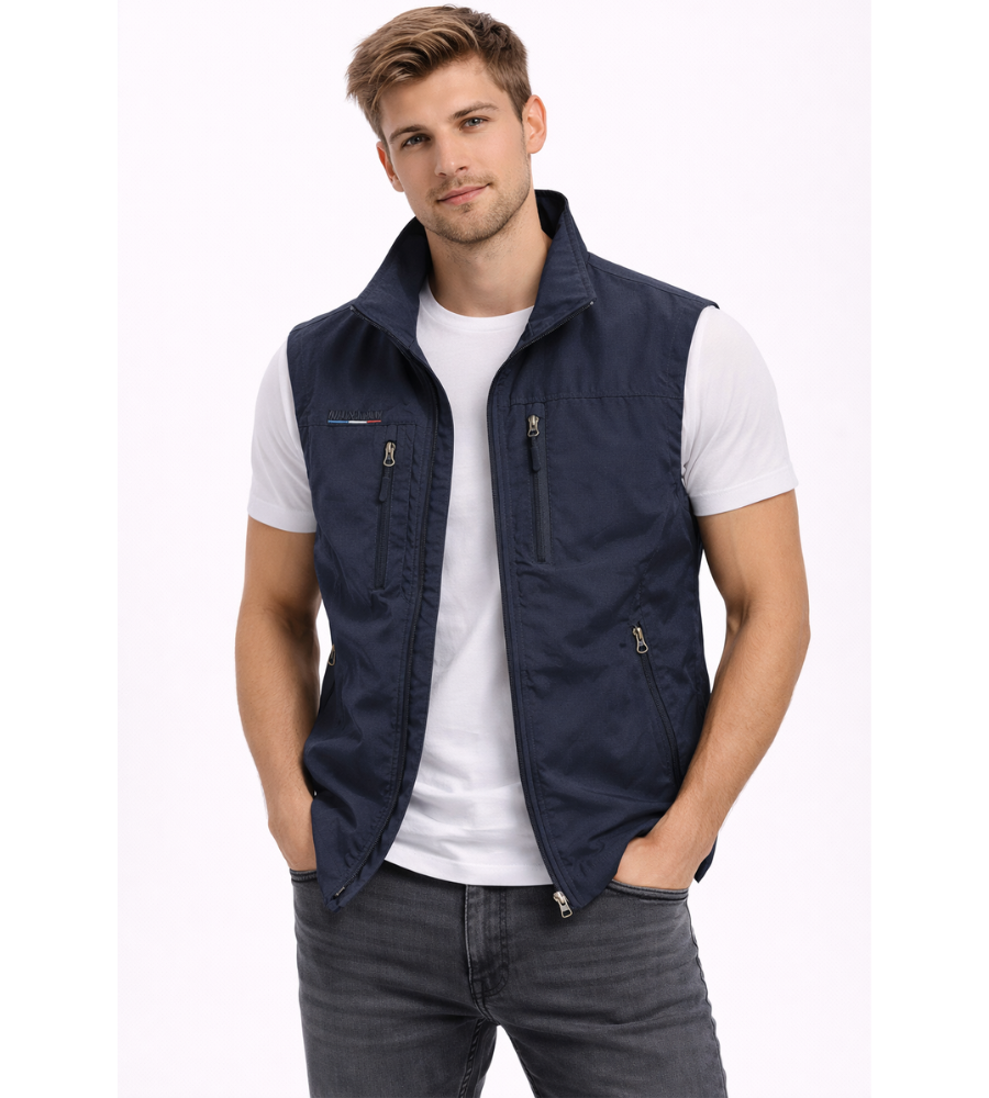 Murphy | Men's Gilet Full Zip Stand Collar Sleeveless Warm Padded Layering Casual Everyday Outdoor Versatile Comfort Modern Autumn