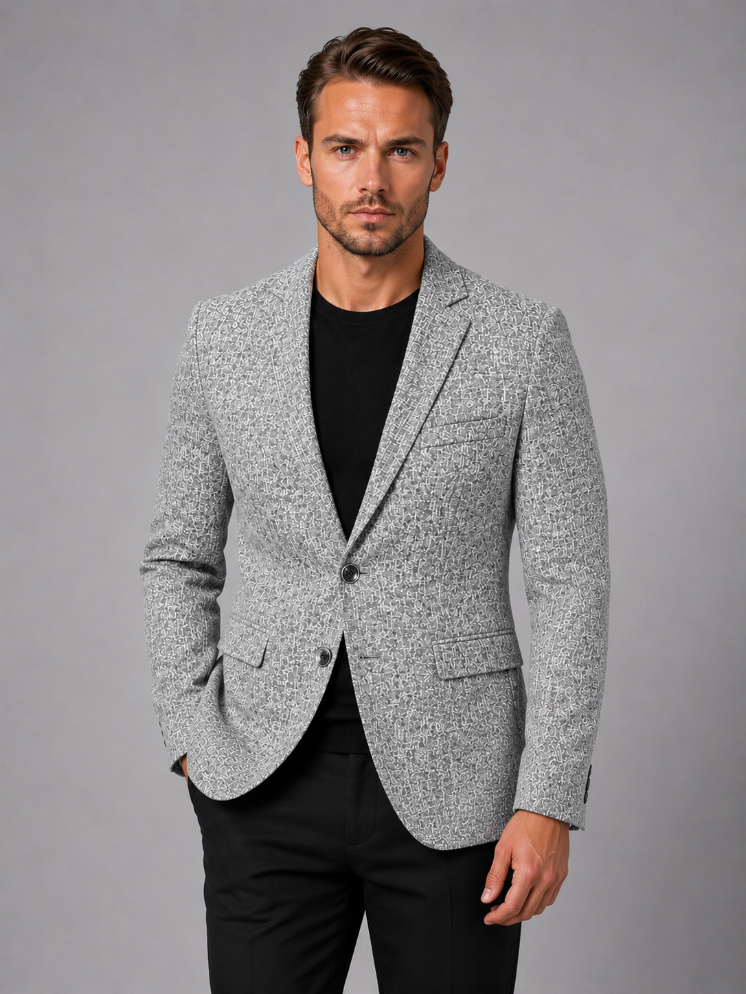Tobias | Men's Blazer Slim Fit Tailored Structured Lightweight Smart Formal Occasion Business Wedding Refined Layering Versatile