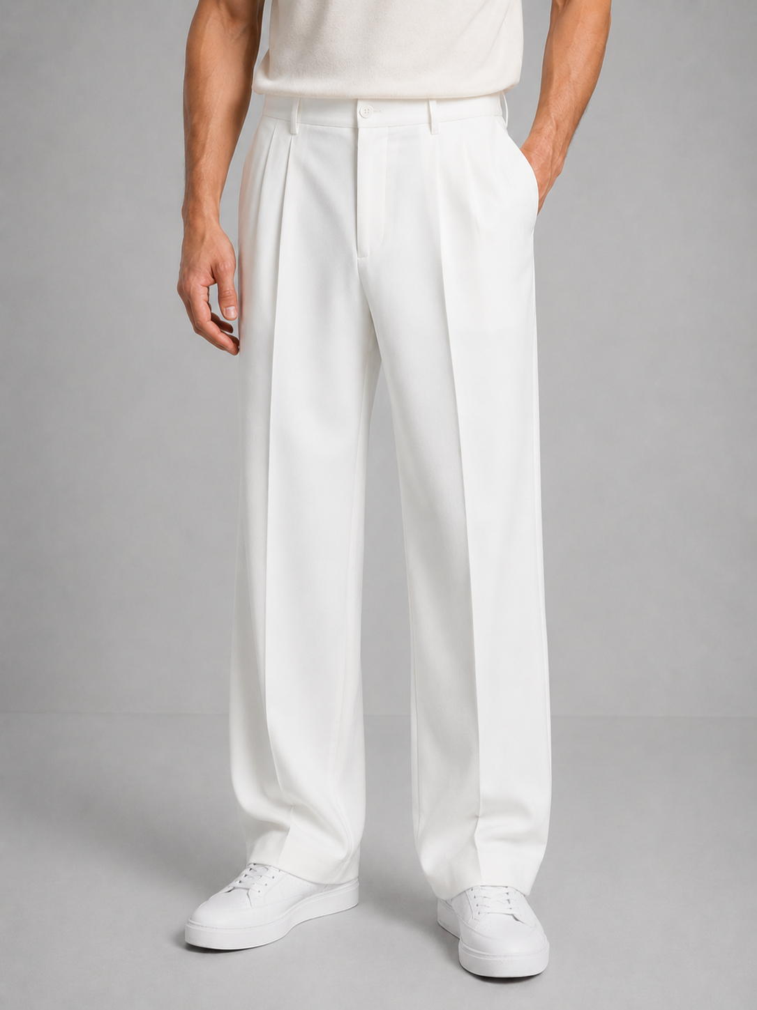 Kendrick | Men's Trousers Tailored Straight Leg Structured Smart Casual Everyday Versatile Business Refined Clean Modern Comfort