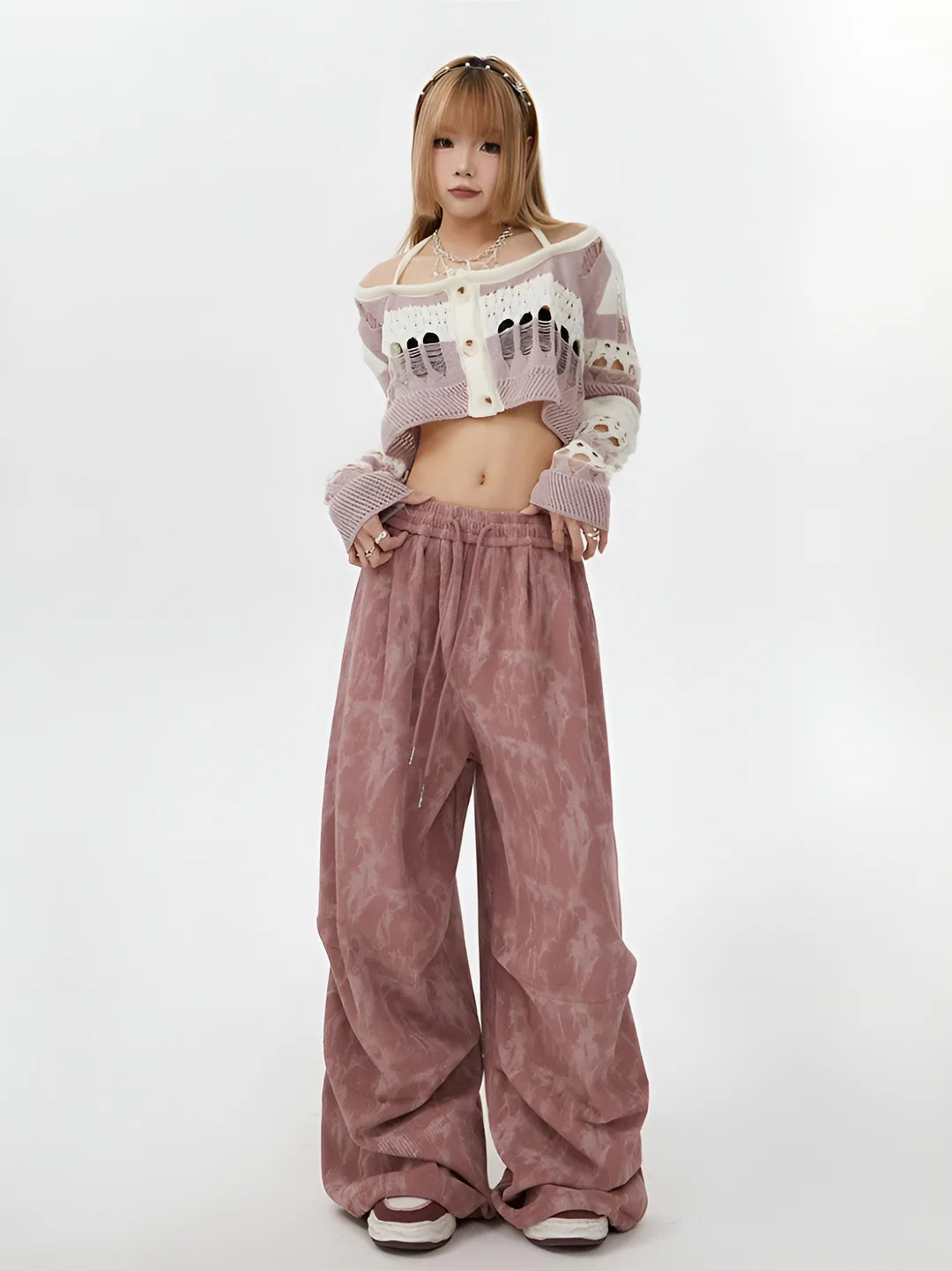Women’s Relaxed Wide-Leg Drawstring Pants
