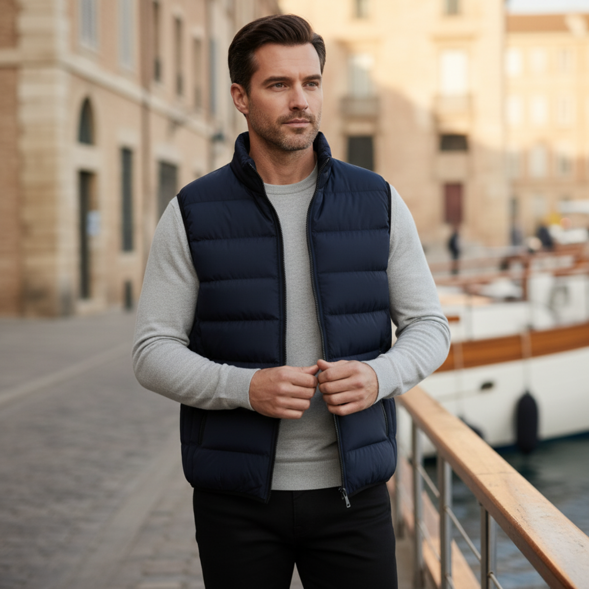 Men's Luxury Puffer Quilted Vest