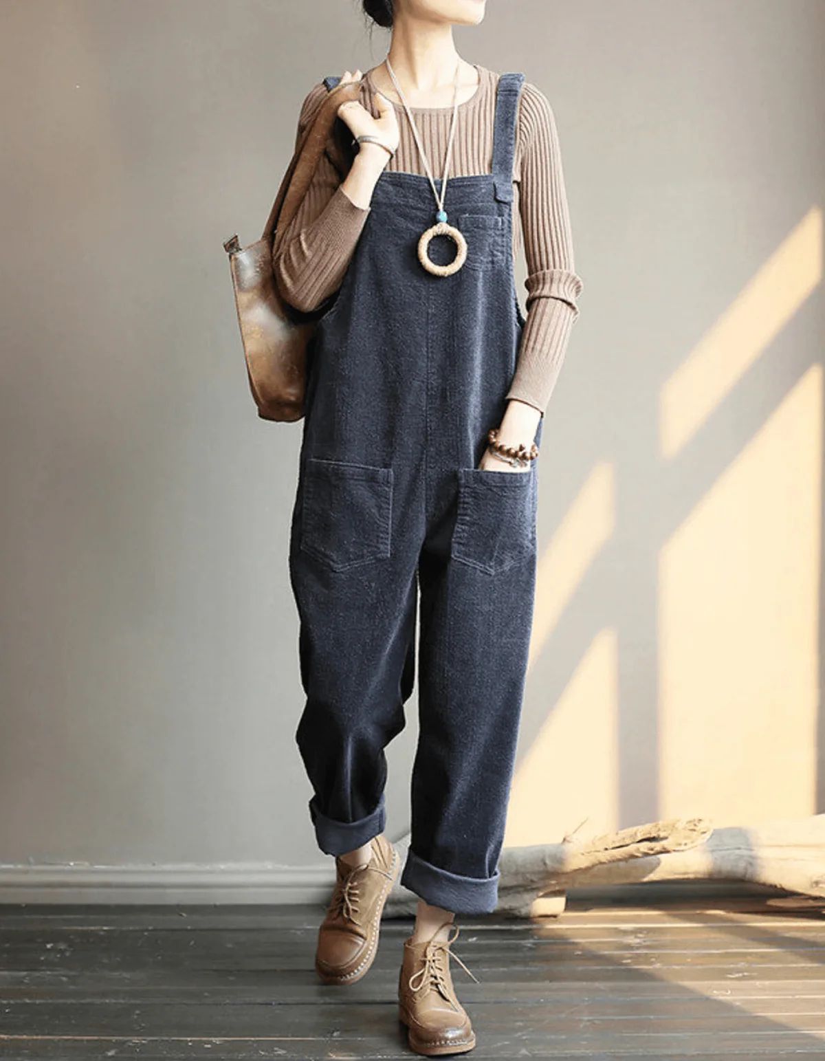 Women’s Corduroy Dungaree Jumpsuit