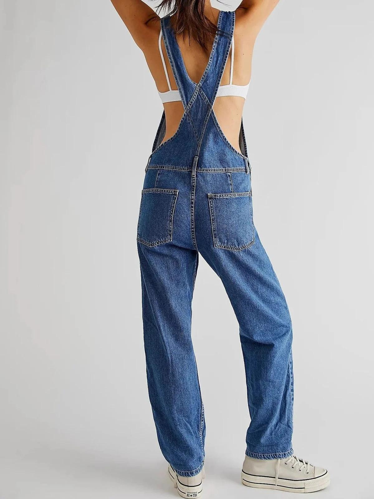 Women’s Denim Dungaree Jumpsuit