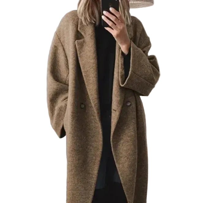 Women’s Elegant Oversized Long Wool Coat
