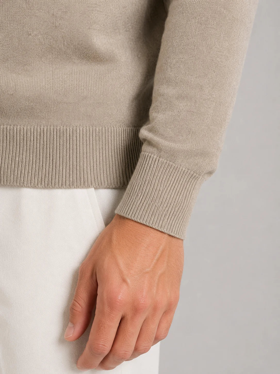 Braylen | Men's Polo Sweater Quarter-Zip Fine Knit Long-Sleeve Soft Warm Refined Smart Casual Everyday Layering Autumn Winter