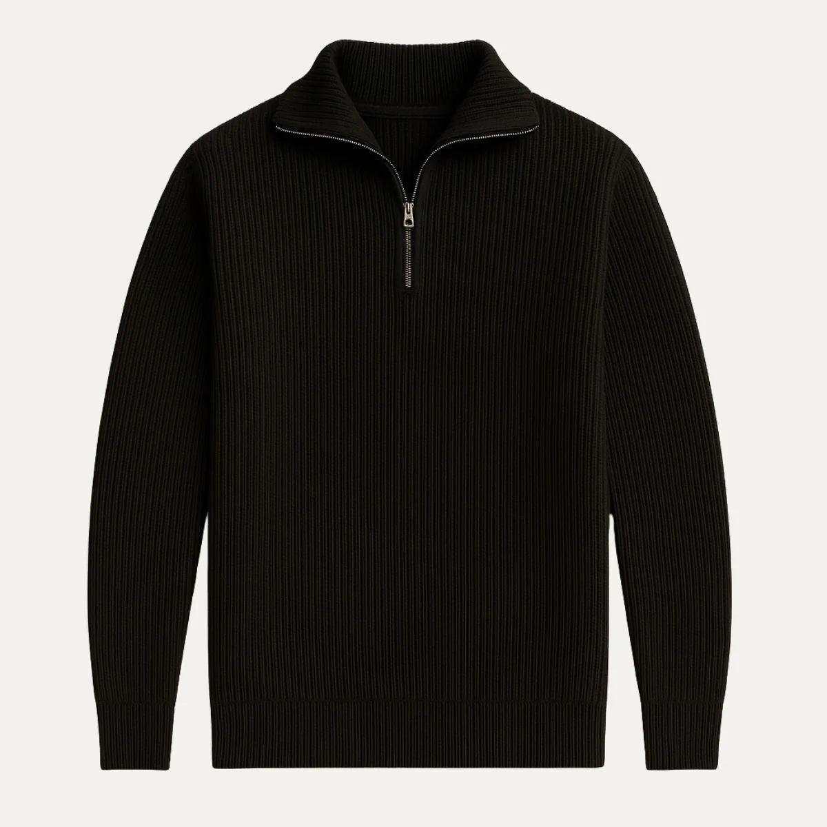 Jago | Men's Merino Wool Sweater Quarter-Zip Premium Soft Warm Refined Smart Casual Everyday Layering Autumn Winter Knitwear Cosy