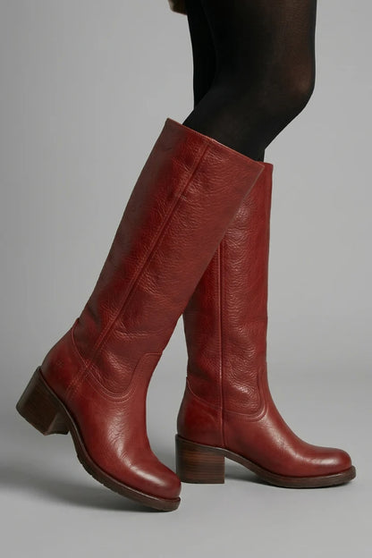 Melody | Women's Boots Orthopaedic Mid-Calf Shaft Rounded Toe Structured Heel Cushioned Comfort Pull-On Everyday Autumn Winter