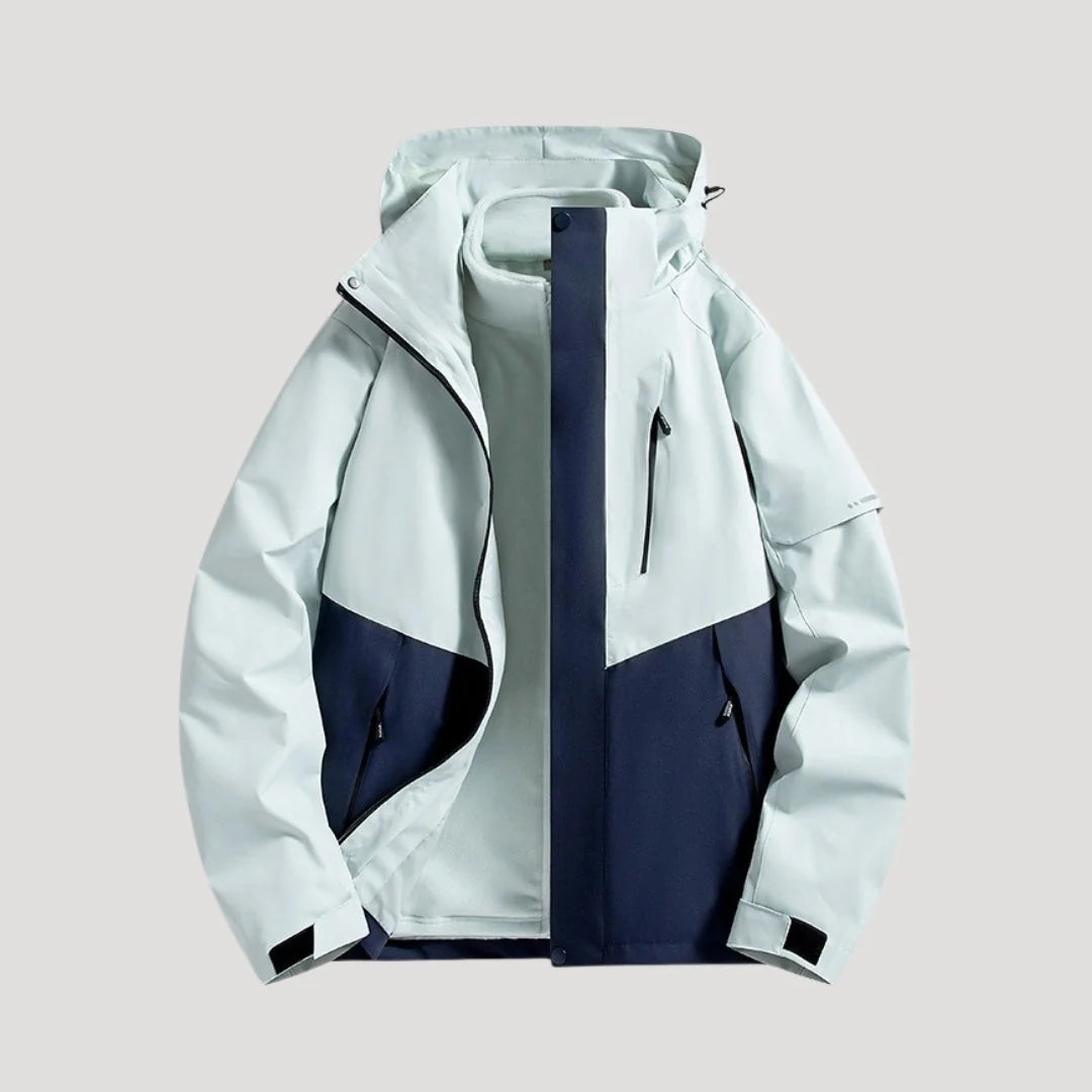 Salma | Women's Rain Jacket Waterproof Hooded Timeless Outdoor Windproof Warm Functional Casual Everyday Autumn Winter Outerwear