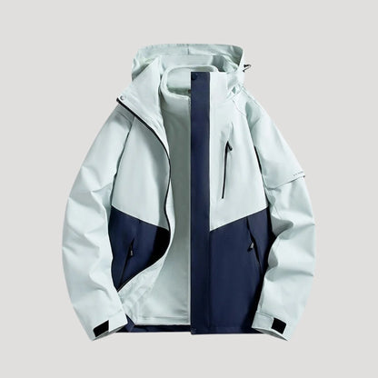 Salma | Women's Rain Jacket Waterproof Hooded Timeless Outdoor Windproof Warm Functional Casual Everyday Autumn Winter Outerwear