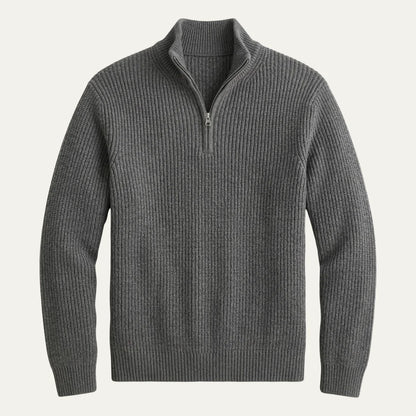 Hamish | Men's Merino Wool Sweater Half-Zip Pullover Premium Soft Warm Durable Smart Casual Everyday Layering Autumn Winter
