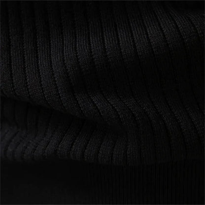 Percival | Men's Henley Sweater Ribbed Knit Textured Soft Warm Refined Smart Casual Everyday Layering Autumn Winter Knitwear Cosy