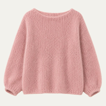 Maxine | Women's Sweater Fluffy Off-Shoulder Soft Textured Cosy Warm Relaxed Feminine Chic Occasion Everyday Autumn Winter
