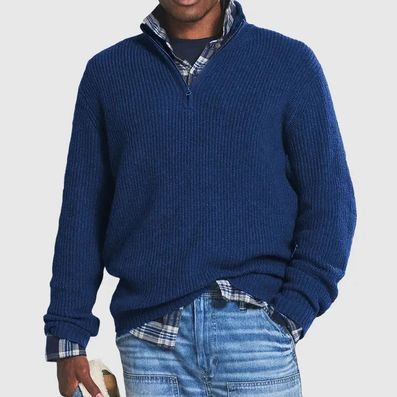 Adonis | Men's Sweater Business Casual Fine Knit Soft Warm Refined Smart Casual Everyday Layering Autumn Winter Knitwear Versatile