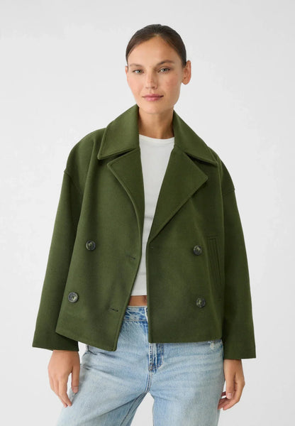 Madison | Women's Jacket Double-Breasted Tailored Structured Buttoned Smart Chic Occasion Office Everyday Autumn Winter Layering