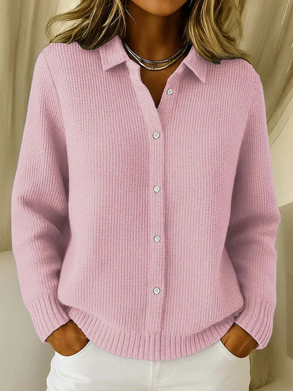 Kora | Women's Cardigan Cosy Knit Elegant Soft Relaxed Button Warm Layering Chic Feminine Casual Everyday Autumn Winter Knitwear