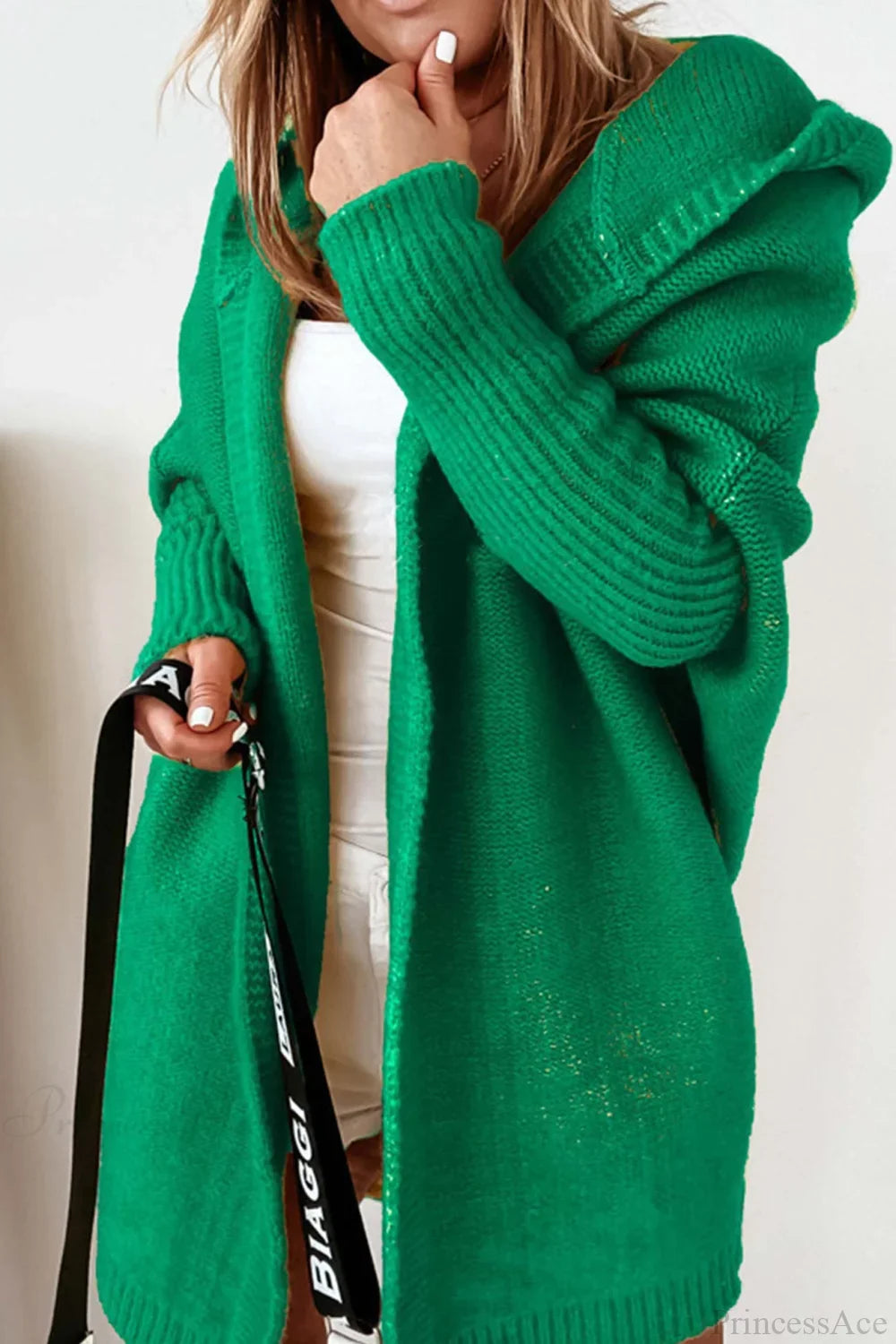 Karina | Women's Cardigan Colour Block Knit Lapel Collar Mid-Length Slim Fit Soft Cosy Layering Chic Casual Everyday Autumn Winter