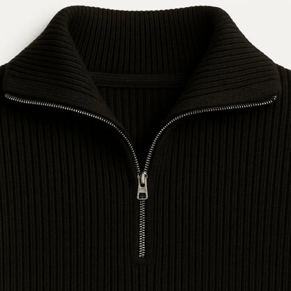 Jago | Men's Merino Wool Sweater Quarter-Zip Premium Soft Warm Refined Smart Casual Everyday Layering Autumn Winter Knitwear Cosy