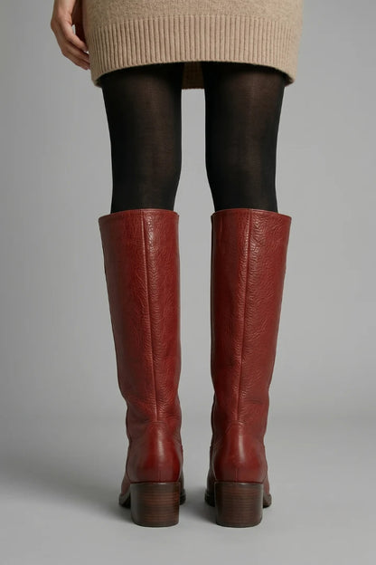 Melody | Women's Boots Orthopaedic Mid-Calf Shaft Rounded Toe Structured Heel Cushioned Comfort Pull-On Everyday Autumn Winter