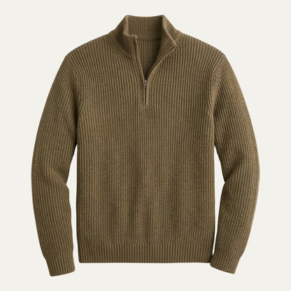 Hamish | Men's Merino Wool Sweater Half-Zip Pullover Premium Soft Warm Durable Smart Casual Everyday Layering Autumn Winter