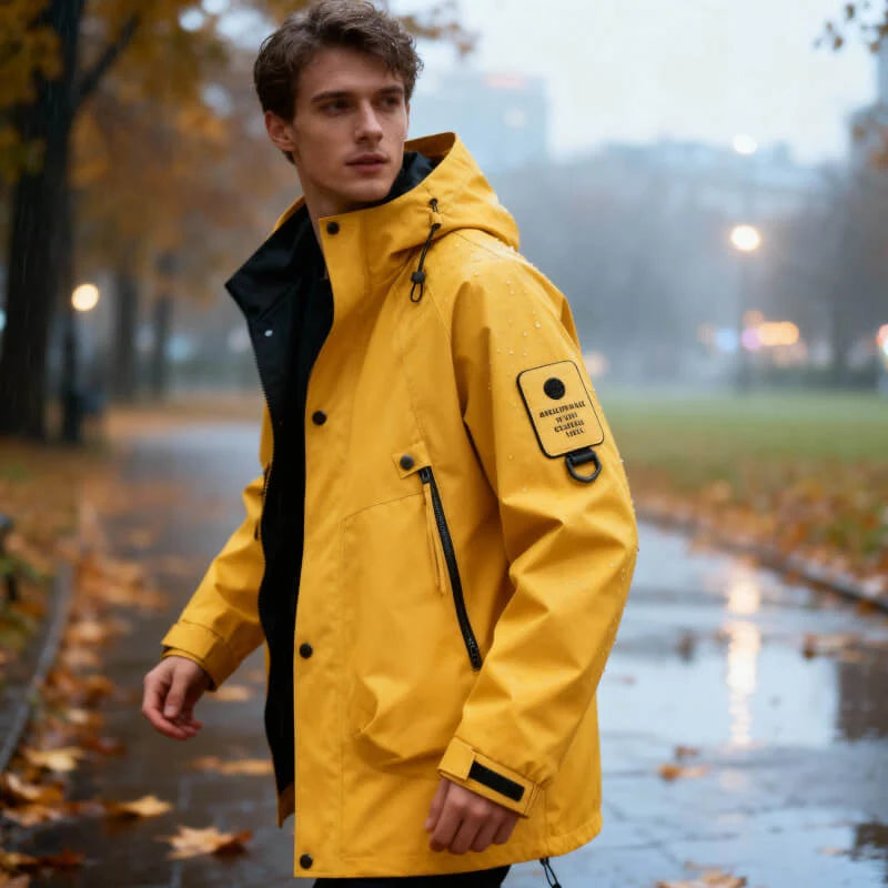 Boone | Men's Jacket Waterproof Softshell Adjustable Hood Windproof Technical Warm Functional Outdoor Everyday Autumn Winter