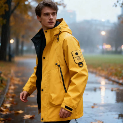 Boone | Men's Jacket Waterproof Softshell Adjustable Hood Windproof Technical Warm Functional Outdoor Everyday Autumn Winter