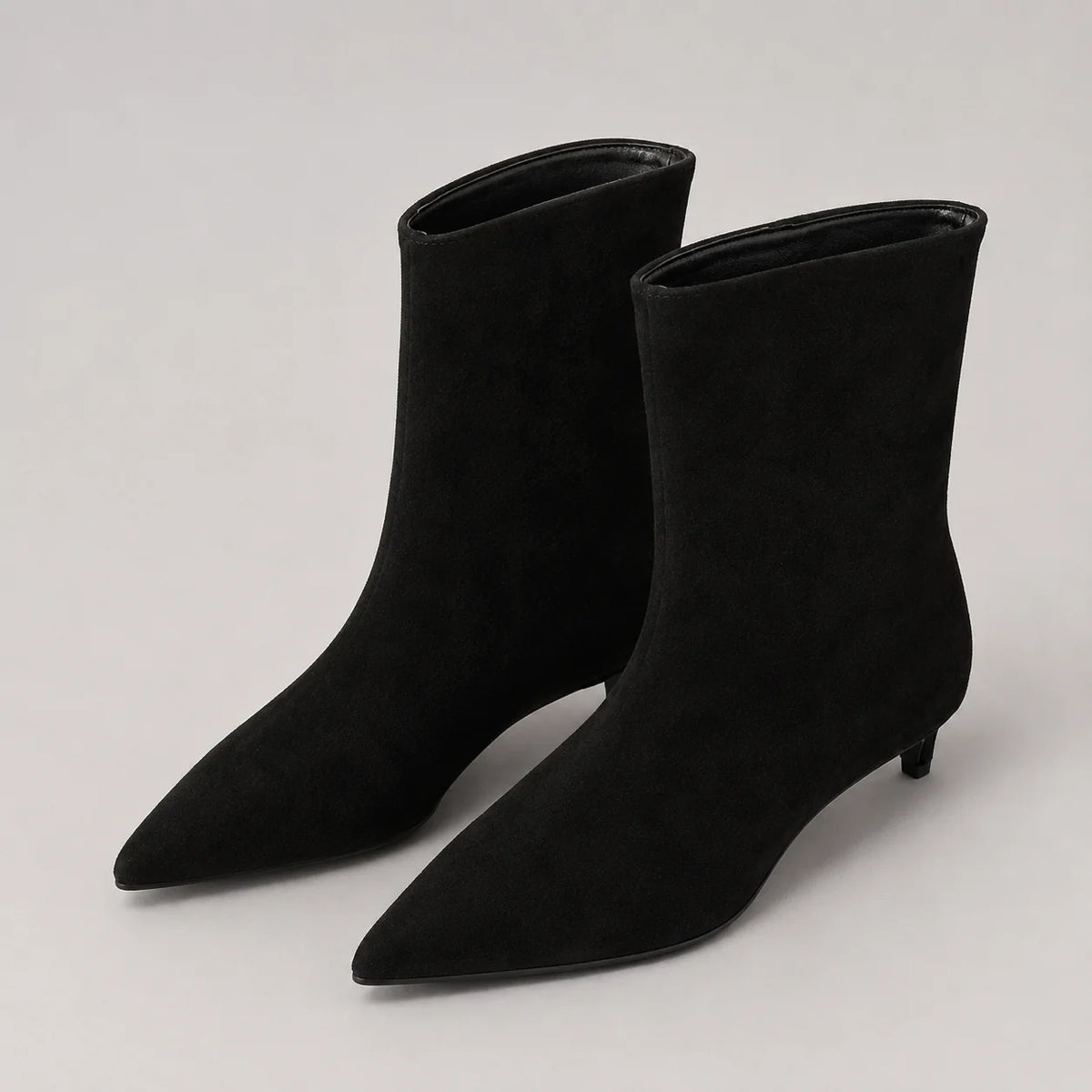 Wendy | Women's Ankle Boots Suede-Look Pointed Toe Structured Sleek Chic Casual Everyday Autumn Winter Footwear Statement Timeless