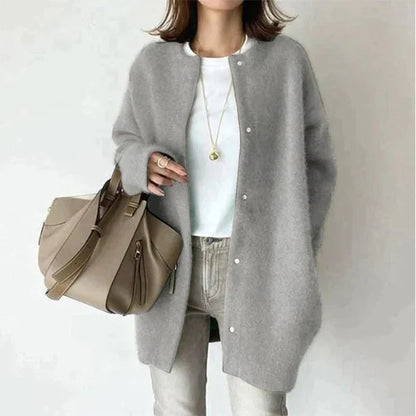 Sonia | Women's Cardigan Buttoned Long-Sleeve Knit Soft Cosy Warm Relaxed Layering Chic Feminine Casual Everyday Autumn Winter
