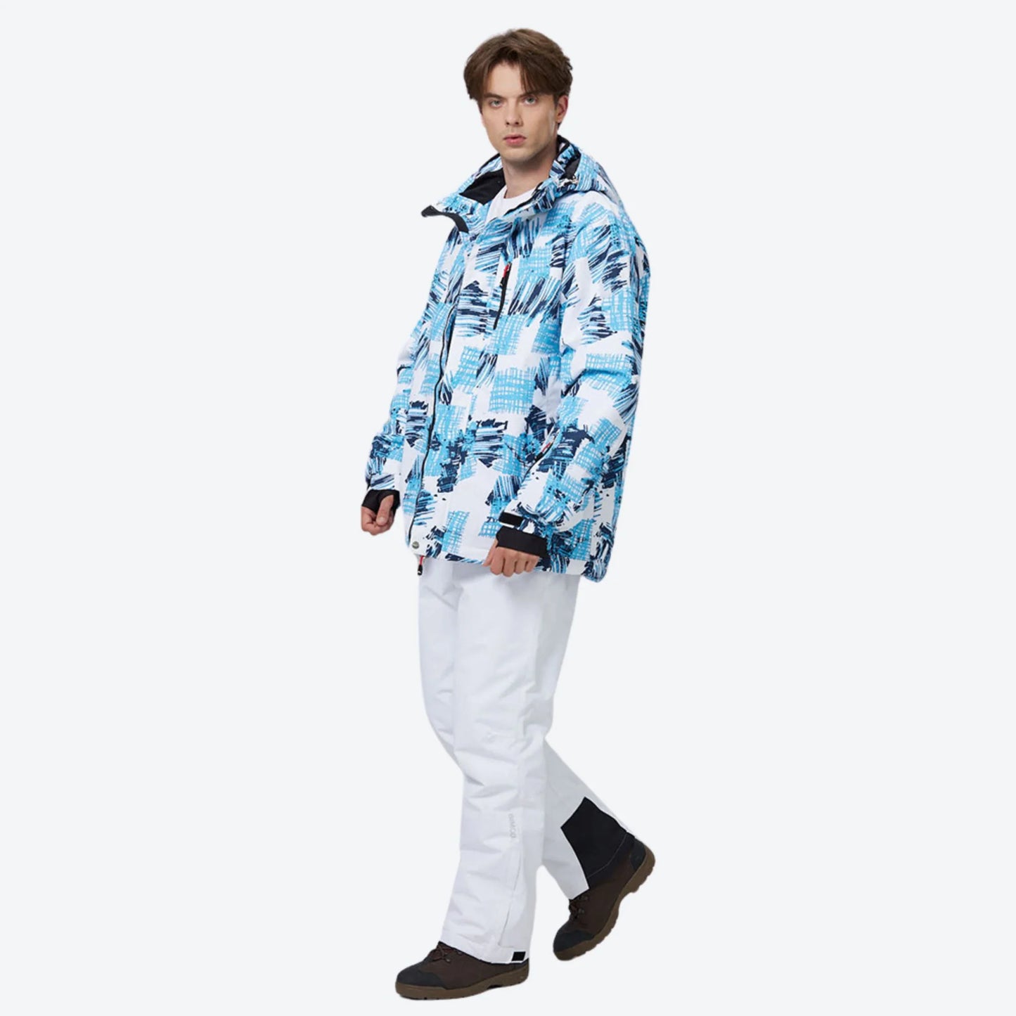 Alan | Men's Snow Jacket 2L Waterproof Breathable Abrasion-Resistant Durable Hooded Technical Outdoor Winter Performance Warm