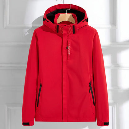 Samara | Women's Rain Jacket Elegant Hooded Waterproof Detailed Functional Windproof Chic Casual Everyday Autumn Winter Outerwear