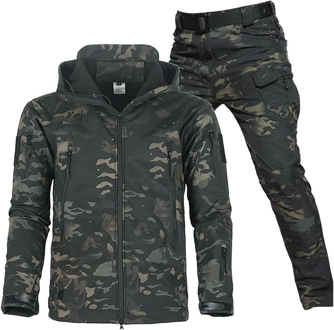 Callan | Men's Co-ord Set Waterproof Windproof Fleece-Lined Outdoor Two-Piece Jacket Trousers Warm Insulated Technical Functional