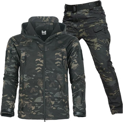 Callan | Men's Co-ord Set Waterproof Windproof Fleece-Lined Outdoor Two-Piece Jacket Trousers Warm Insulated Technical Functional