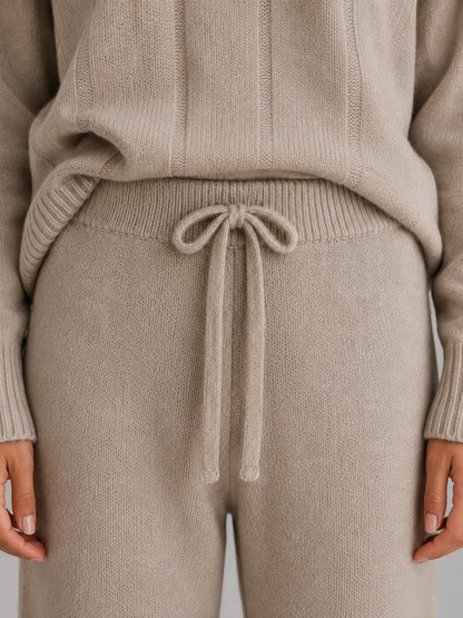 Phoenix | Women's Lounge Set Knitted Relaxed Two-Piece Soft Cosy Warm Coordinated Comfort Loungewear Casual Everyday Autumn Winter