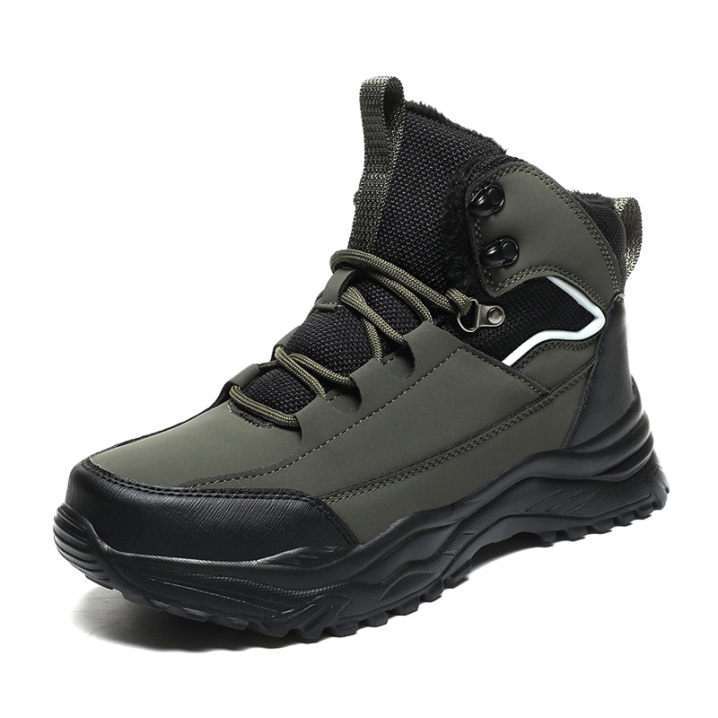 Nicolas | Men's Boots Waterproof Leather Winter Insulated Warm Grippy Sole Durable Rugged Casual Everyday Outdoor Autumn Winter
