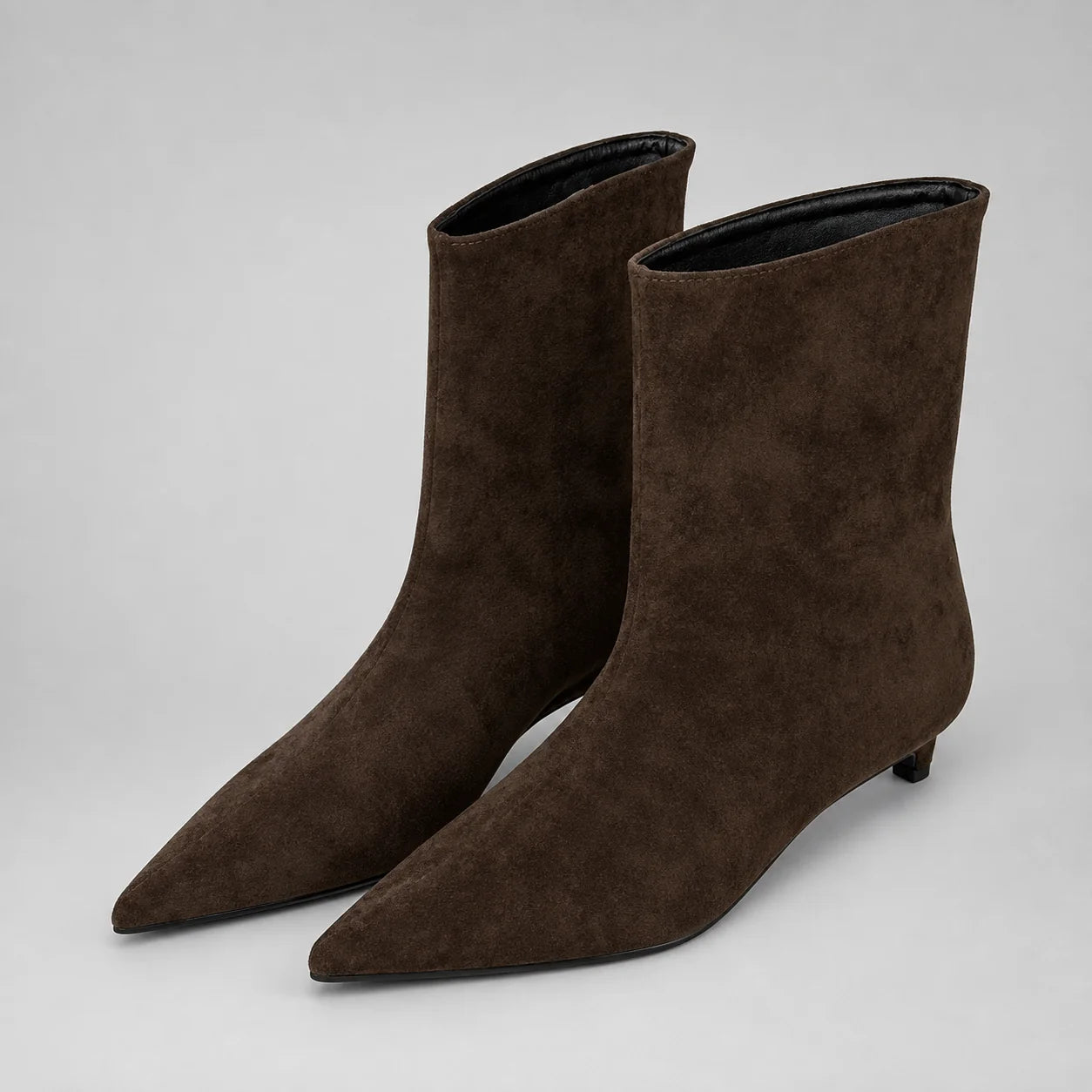 Wendy | Women's Ankle Boots Suede-Look Pointed Toe Structured Sleek Chic Casual Everyday Autumn Winter Footwear Statement Timeless