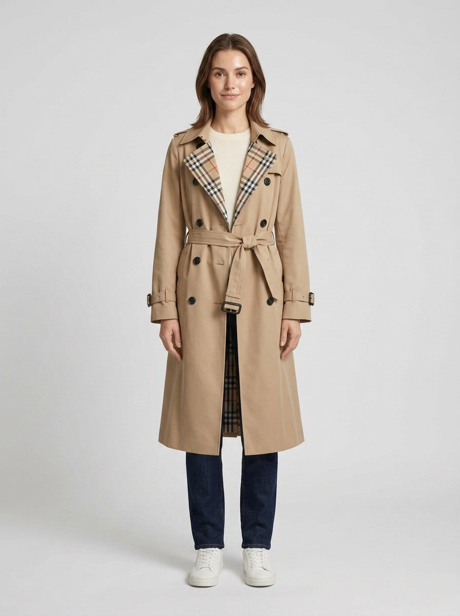 Sophie | Women's Coat Trench Notched Lapel Double - Front [Lystr 6a7ef4aa0a1912fe6f7813ba:front]