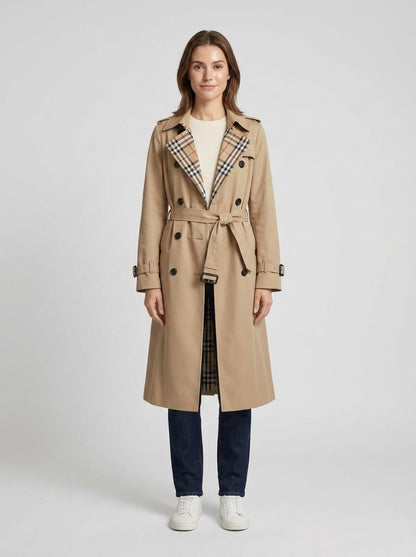Sophie | Women's Coat Trench Notched Lapel Double - Front [Lystr 6a7ef4aa0a1912fe6f7813ba:front]