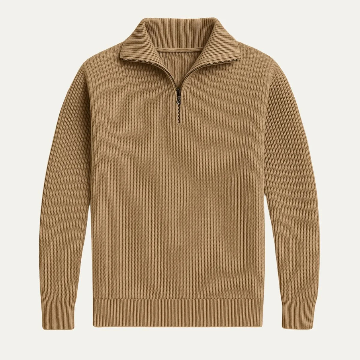 Jago | Men's Merino Wool Sweater Quarter-Zip Premium Soft Warm Refined Smart Casual Everyday Layering Autumn Winter Knitwear Cosy